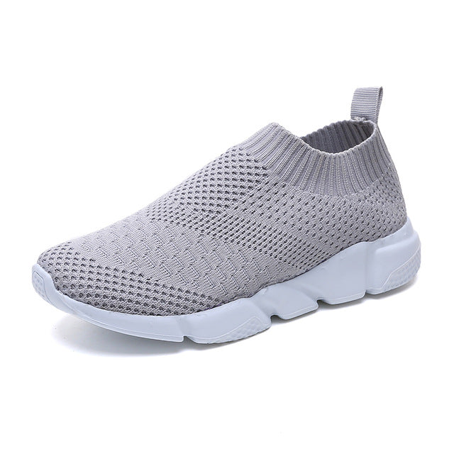 spring summer slip on platform knitting flats soft walking shoes woman