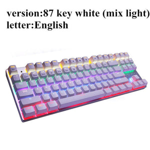 Metoo Edition Mechanical Keyboard 87 keys Blue Switch Gaming Keyboards