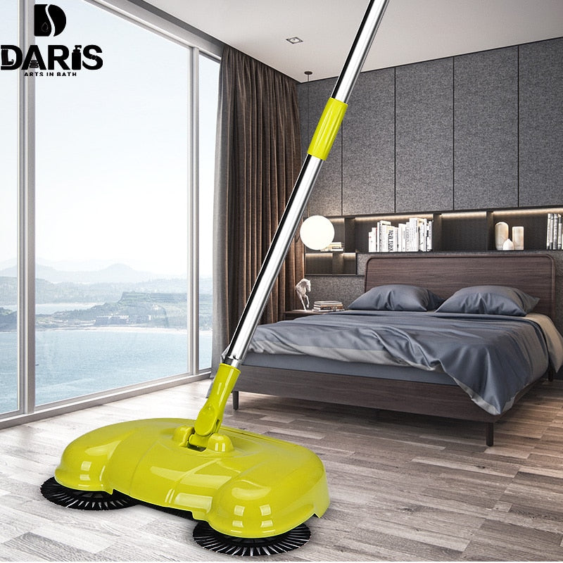 Steel Sweeping Machine Magic Broom Dustpan Hand Push Type Sweeper Tools