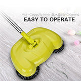 Steel Sweeping Machine Magic Broom Dustpan Hand Push Type Sweeper Tools