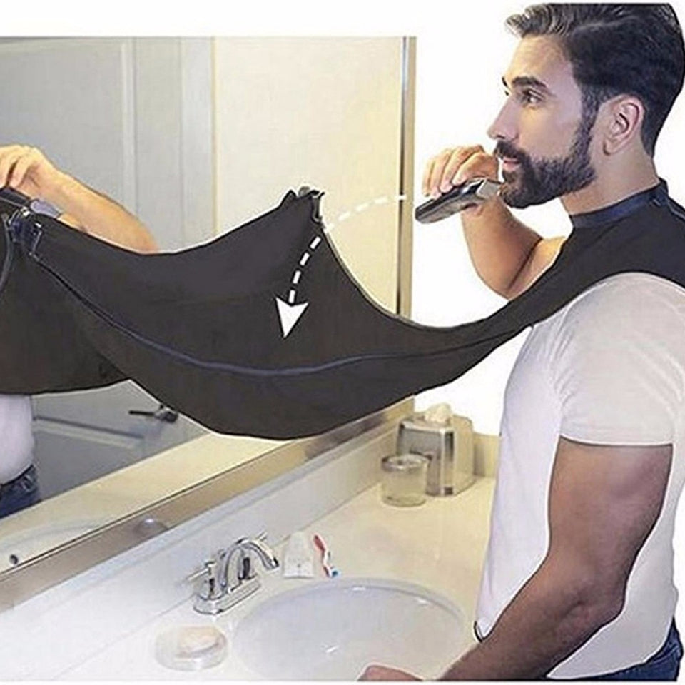 Pongee Beard Care Shave Apron Bib Trimmer