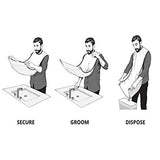Pongee Beard Care Shave Apron Bib Trimmer