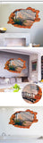 3D Broken Sunset Scenery Seascape Island wall sticker living room bedroom