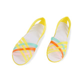 Women Jelly Shoes Rianbow Summer Sandals Female Flat Shoe