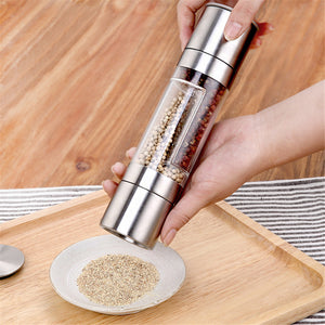 Finether Pepper Grinder 2 in 1 Stainless Steel