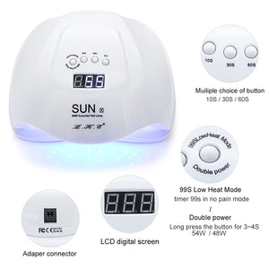 Nail Dryer UV LED Nail Lamp Gel Polish Curing Lamp
