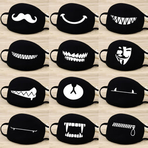 Anti Dust Mask Emoji Cotton Mouth Mask Cute