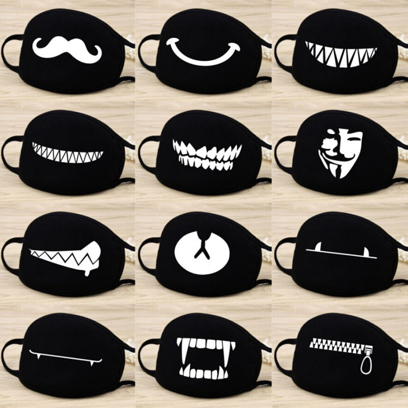Anti Dust Mask Emoji Cotton Mouth Mask Cute