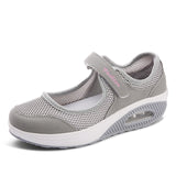 Summer Fashion Women Flat Platform Shoes Woman Breathable Mesh Casual Shoes