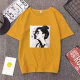New Fashion T shirt Woman Spring Summer Girls Print Short Sleeve