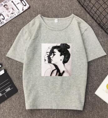 New Fashion T shirt Woman Spring Summer Girls Print Short Sleeve