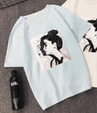New Fashion T shirt Woman Spring Summer Girls Print Short Sleeve