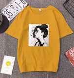 New Fashion T shirt Woman Spring Summer Girls Print Short Sleeve
