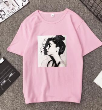 New Fashion T shirt Woman Spring Summer Girls Print Short Sleeve