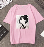 New Fashion T shirt Woman Spring Summer Girls Print Short Sleeve