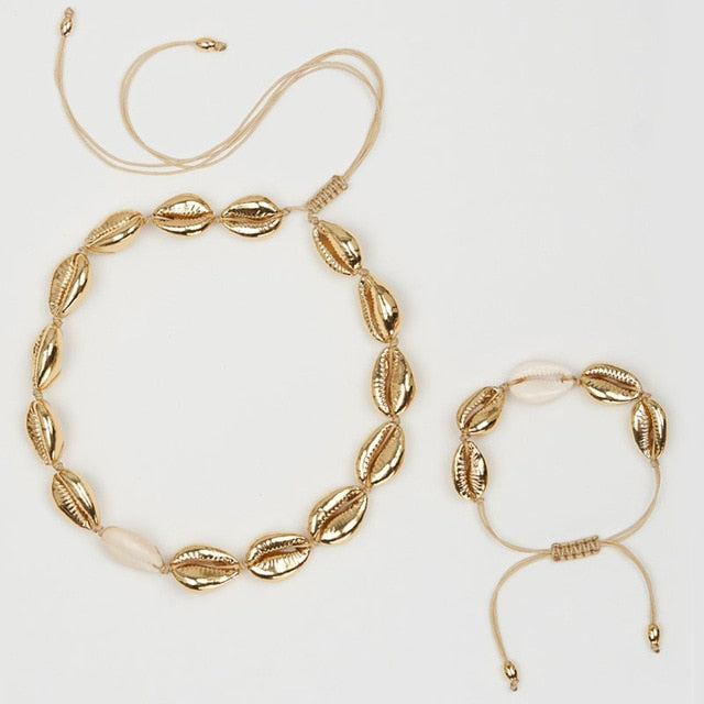 Hot Shell Necklace Bracelet Set 3 Different Design
