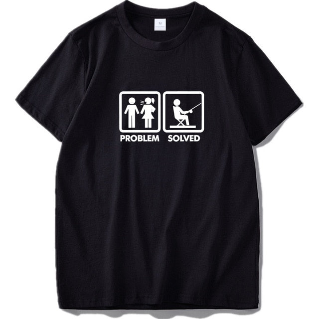 Problem Solved T Shirt Humor Spoof Inspired Design