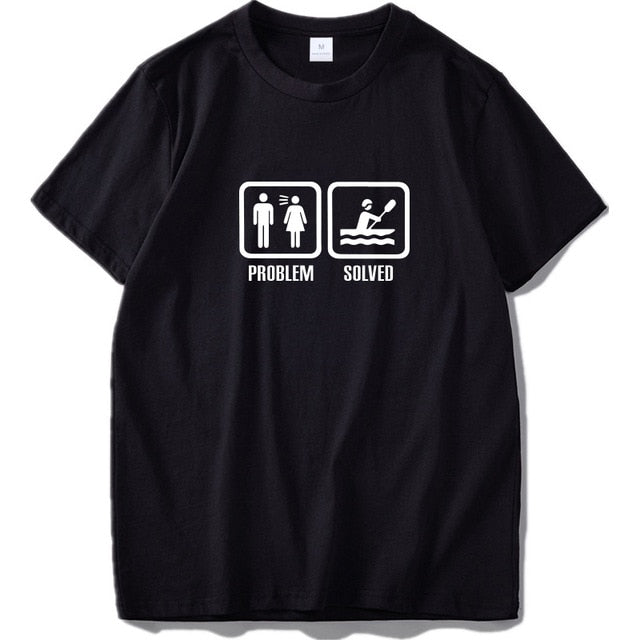 Problem Solved T Shirt Humor Spoof Inspired Design