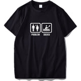 Problem Solved T Shirt Humor Spoof Inspired Design