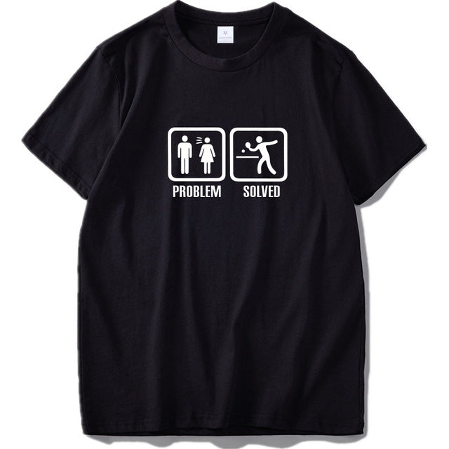 Problem Solved T Shirt Humor Spoof Inspired Design