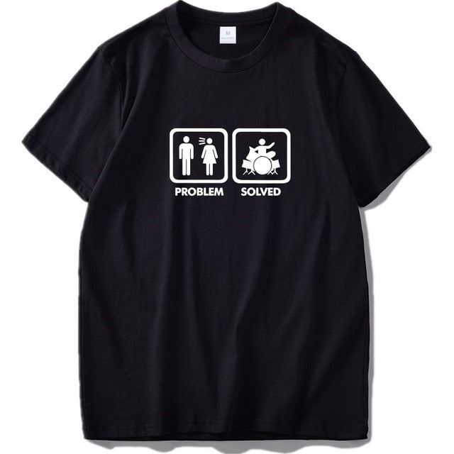 Problem Solved T Shirt Humor Spoof Inspired Design