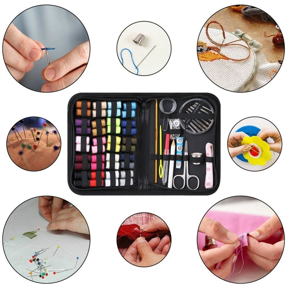 Travel Sewing Box Kit Sewing Thread Stitches