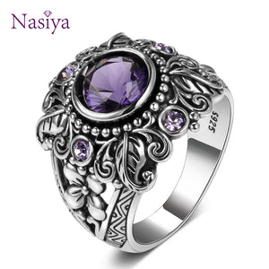 Nature stone Women Wedding Anel Aneis Gemstone Rings