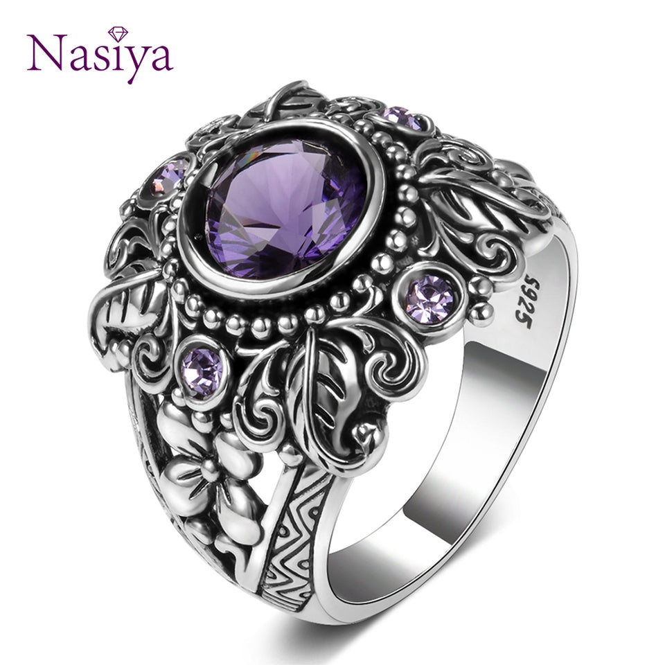 Nature stone Women Wedding Anel Aneis Gemstone Rings