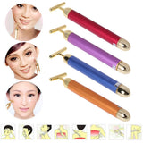 Slimming Face rolle Gold Vibration Facial Beauty Roller Massager