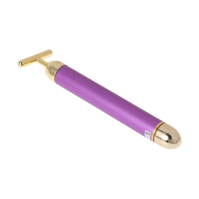 Slimming Face rolle Gold Vibration Facial Beauty Roller Massager