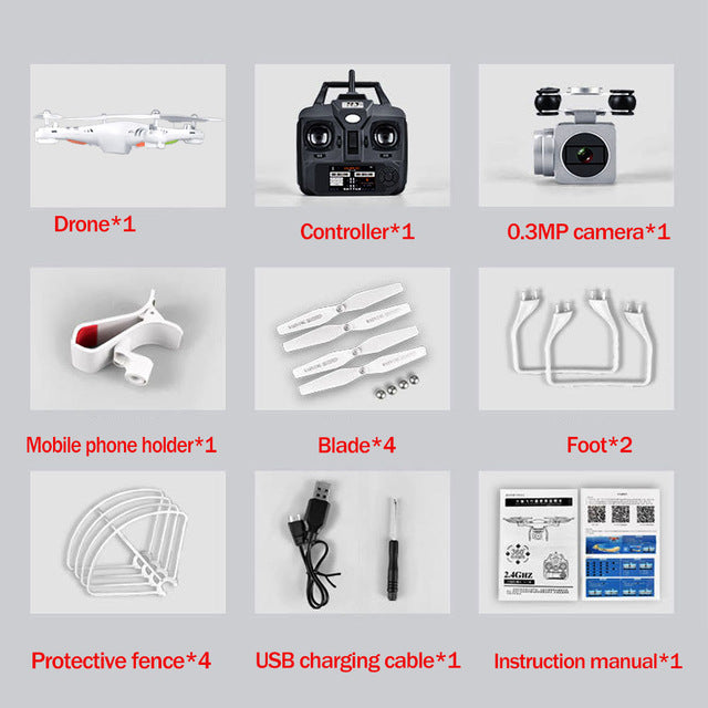 Original SH5 HD drone wide-angle HD 1080p Quadcopter aircraft