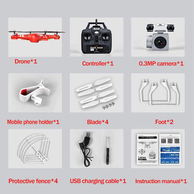 Original SH5 HD drone wide-angle HD 1080p Quadcopter aircraft
