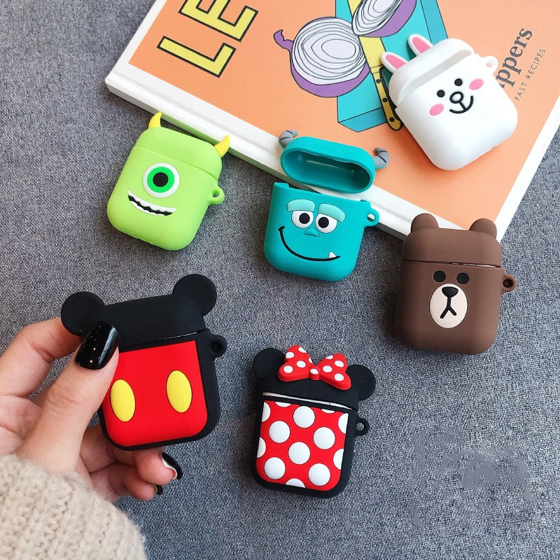 VOZRO Cartoon Wireless Bluetooth Earphone Case For Apple AirPods