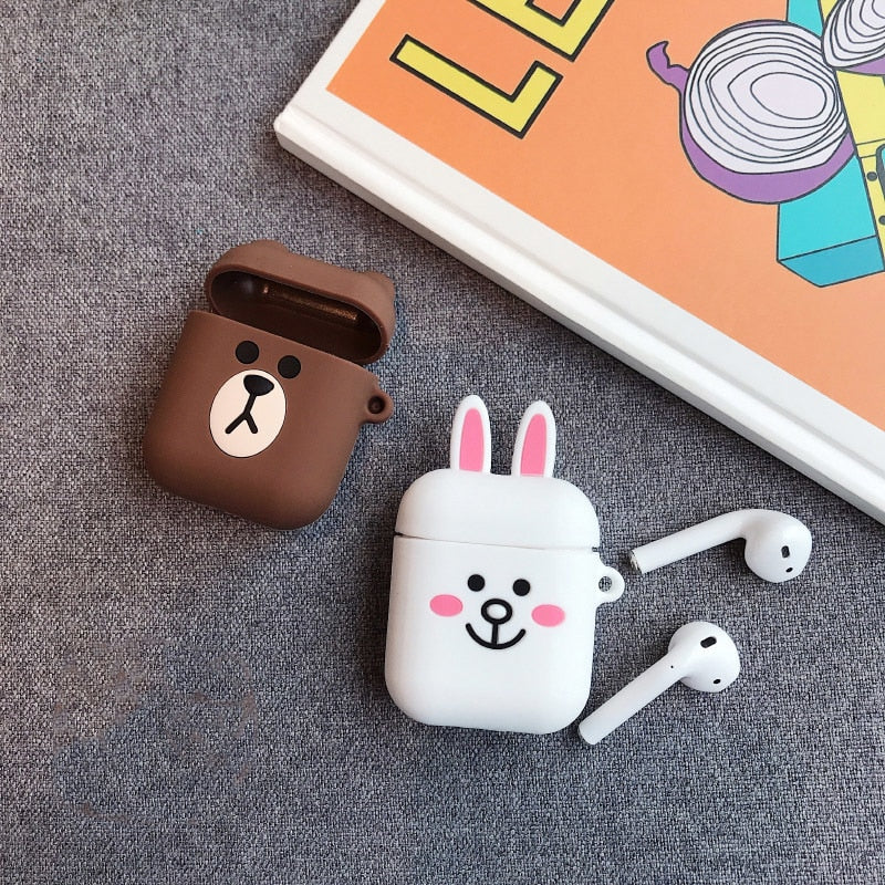 VOZRO Cartoon Wireless Bluetooth Earphone Case For Apple AirPods