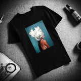 Tshirt Sexy Flowers Feather Print Short Sleeve Tops & Tees Fashion