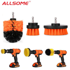 Drill Brush Attachment Set - Power Scrubber | Drill Brush Set