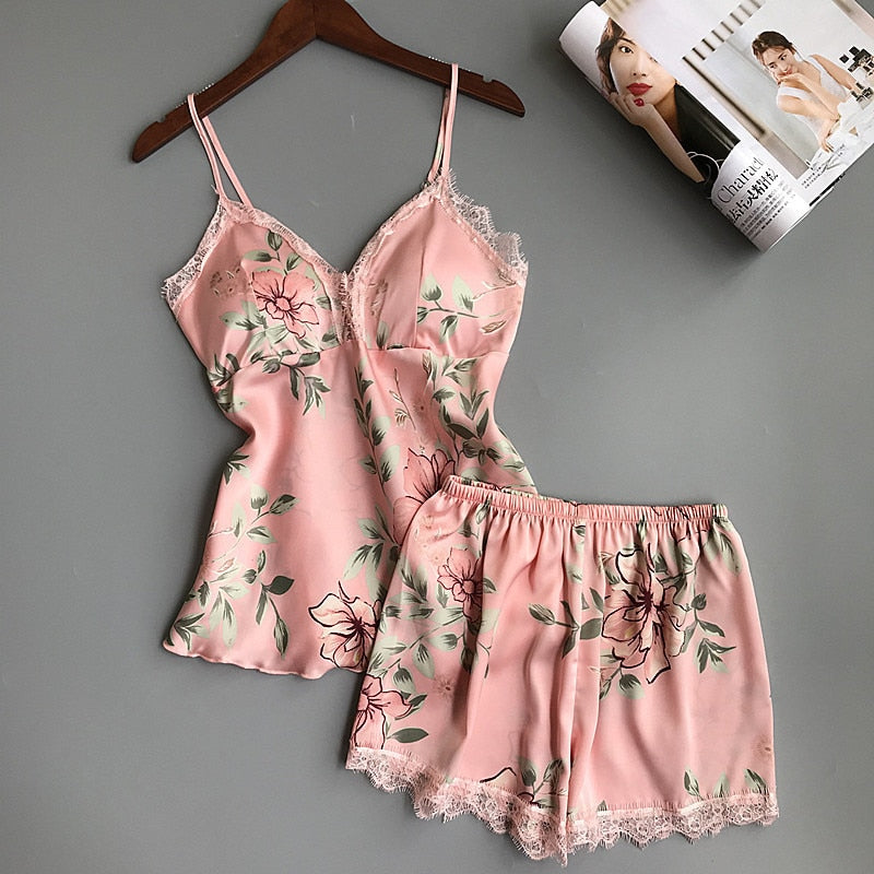 Female Summer Pajama Set Summer Fashion Female Sleepwear