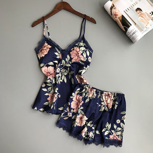 Female Summer Pajama Set Summer Fashion Female Sleepwear