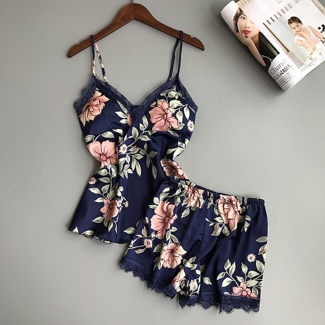 Female Summer Pajama Set Summer Fashion Female Sleepwear