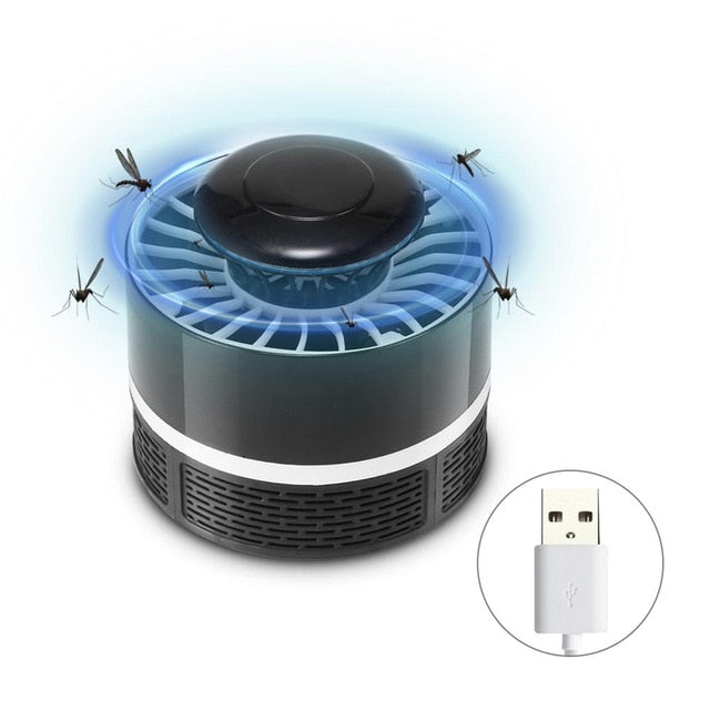 USB Electronics Mosquito Killer Trap Moth Fly Wasp LED Night Light Lamp