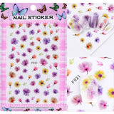 Nail Slider Black Russia Letter Sticker