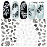 Nail Slider Black Russia Letter Sticker