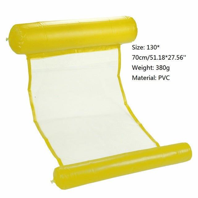 Outdoor Folding Water Hammock Inflatable Swimming Hammock Floating Bed