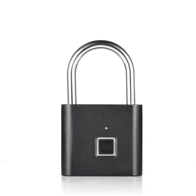 Golden security keyless USB rechargeable door lock fingerprint smart padlock