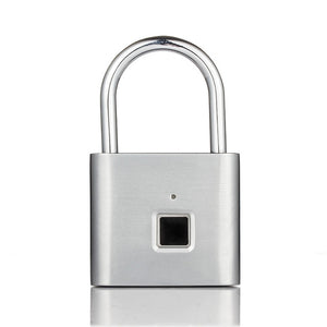 Golden security keyless USB rechargeable door lock fingerprint smart padlock