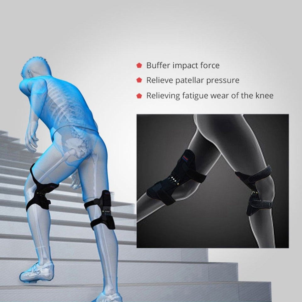 1 pair Joint Support Knee Pads Breathable Non-slip Power Lift
