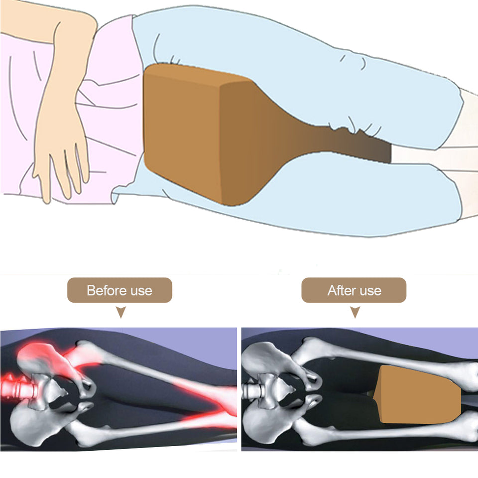 Knee Wedge Pillow For Sleeping Thigh Leg Pad Support Cushion
