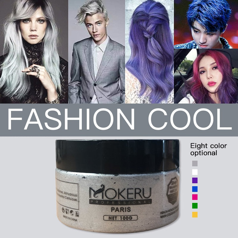 DIY Hair Wax Color Cream Temporary Hair Dye